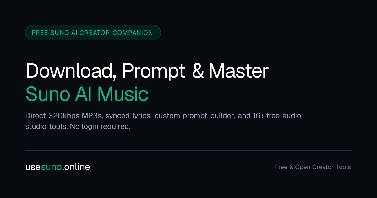 Suno LRC Generator & Timestamp Studio: Sync & Export LRC